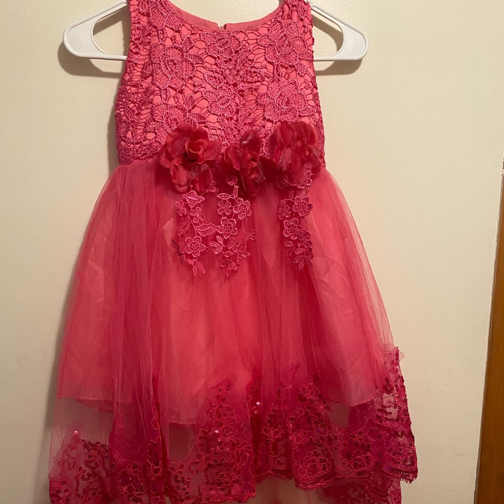 Gorgeous Pink and lace girls dress